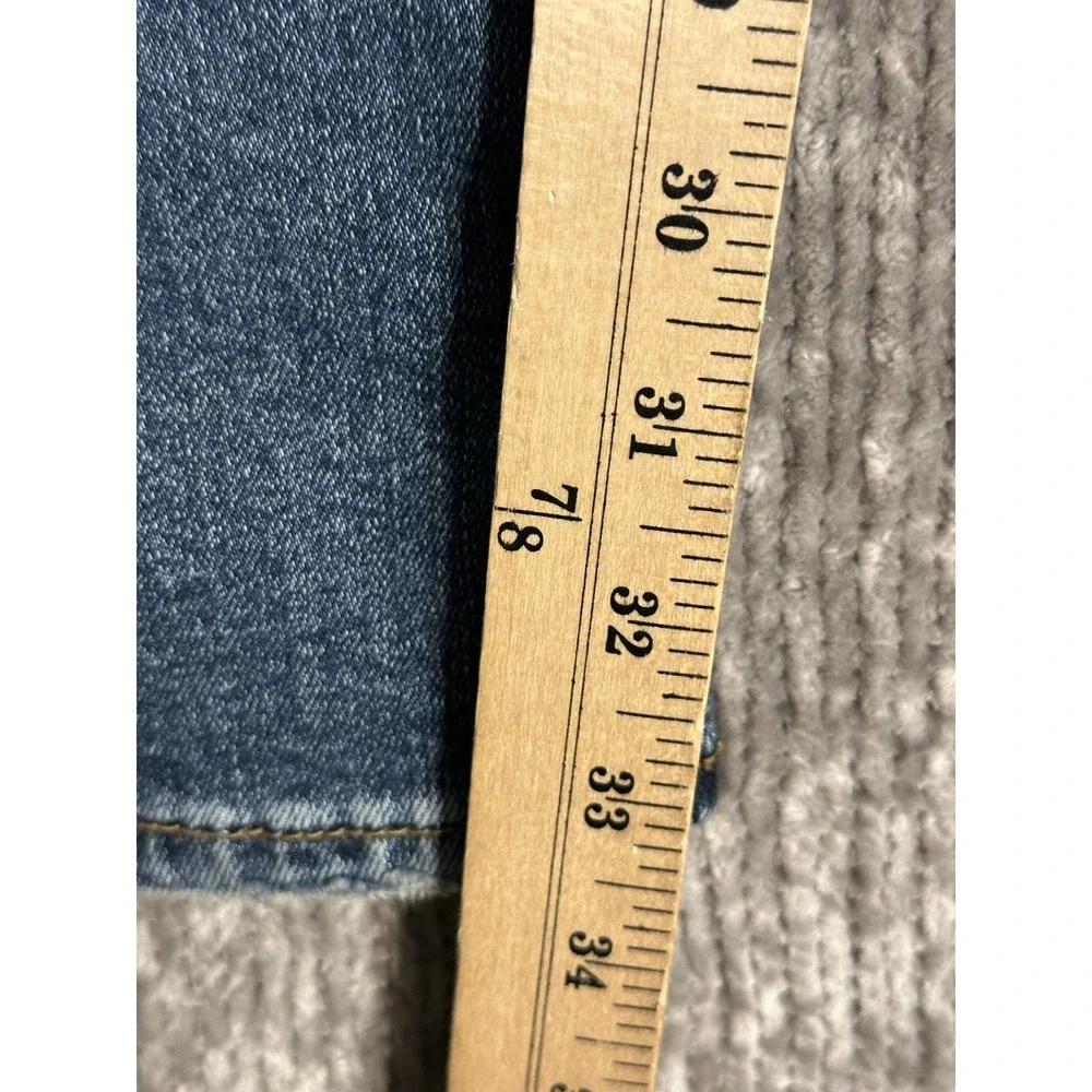 True Religion Jeans Mens 44x33 Ricky Relaxed Skinny Med Blue Wash Denim